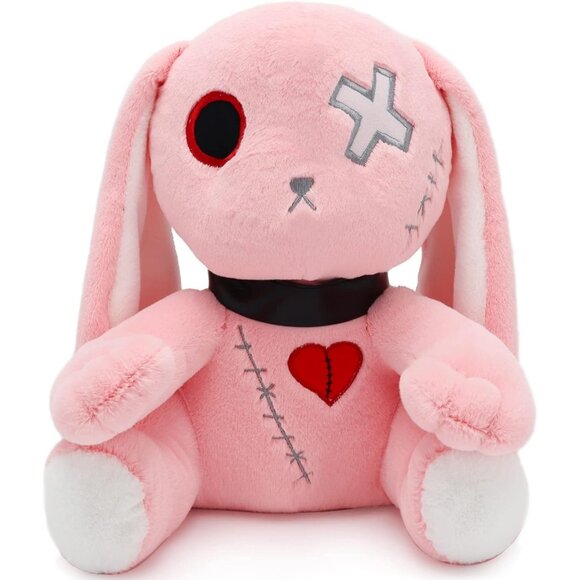 Bunnies from the Shadows Goth Plush Rabbit For Kids - Picture 1 of 8